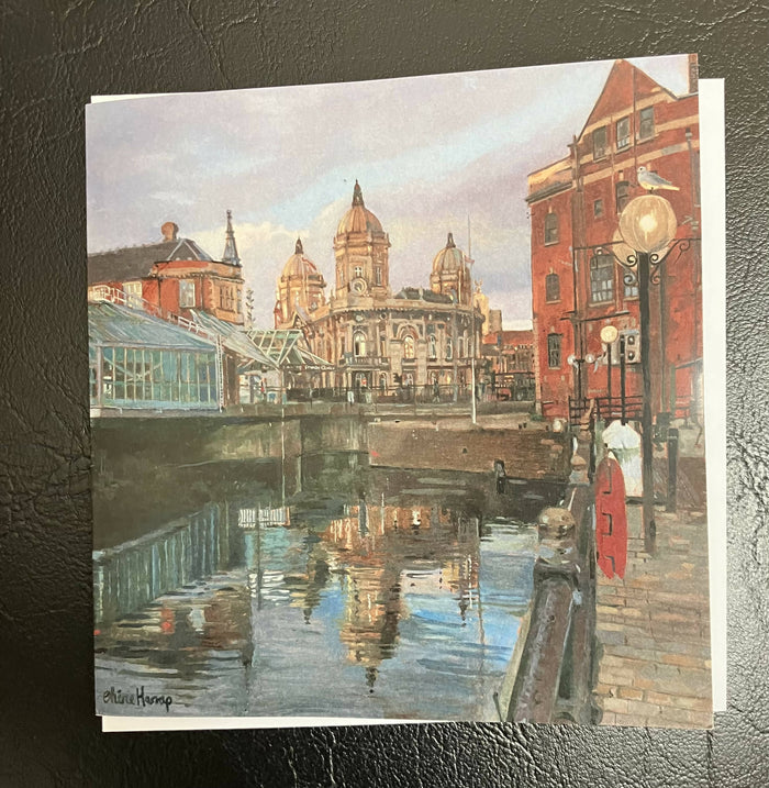 A Sunny Day at Princes Dock - Greetings card