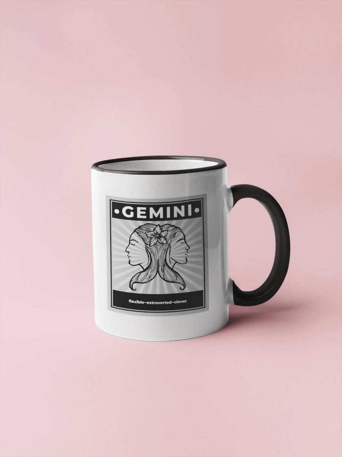 Gemini 11oz Retro Style Mug