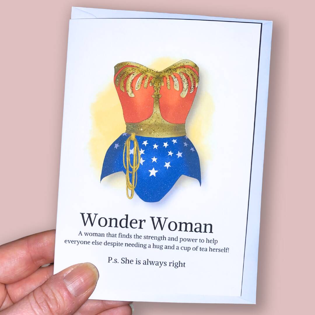 Greetings Card - Wonder Woman