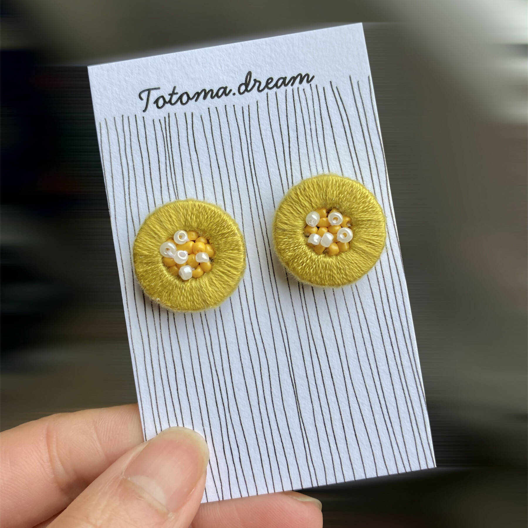 Donut Earrings {Single Colour}