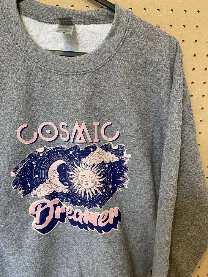 Cosmic dreamer grey sweatshirt