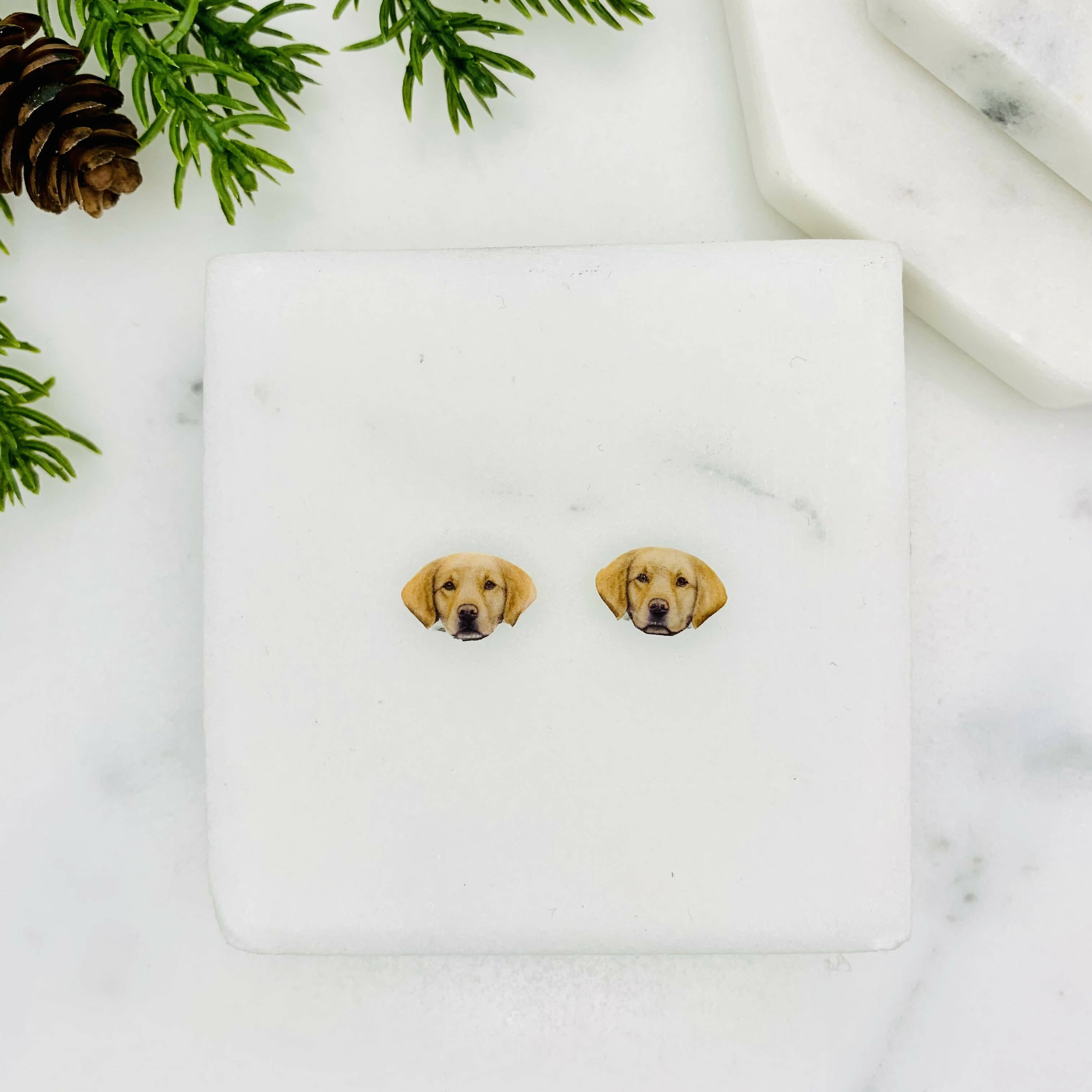 Labrador Dog Stud Earrings