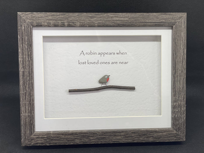 A Robin appears- Small (dark frame)
