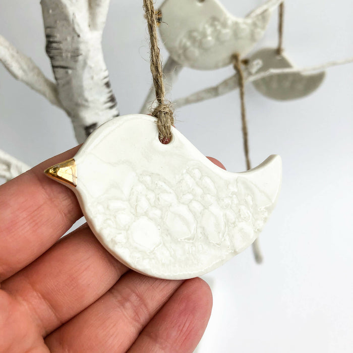 White Bird ornament