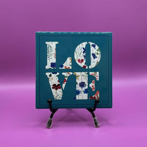 Ceramic Coaster - LOVE BOTANICAL