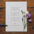 A5 Handwritten Poem (poem varies)