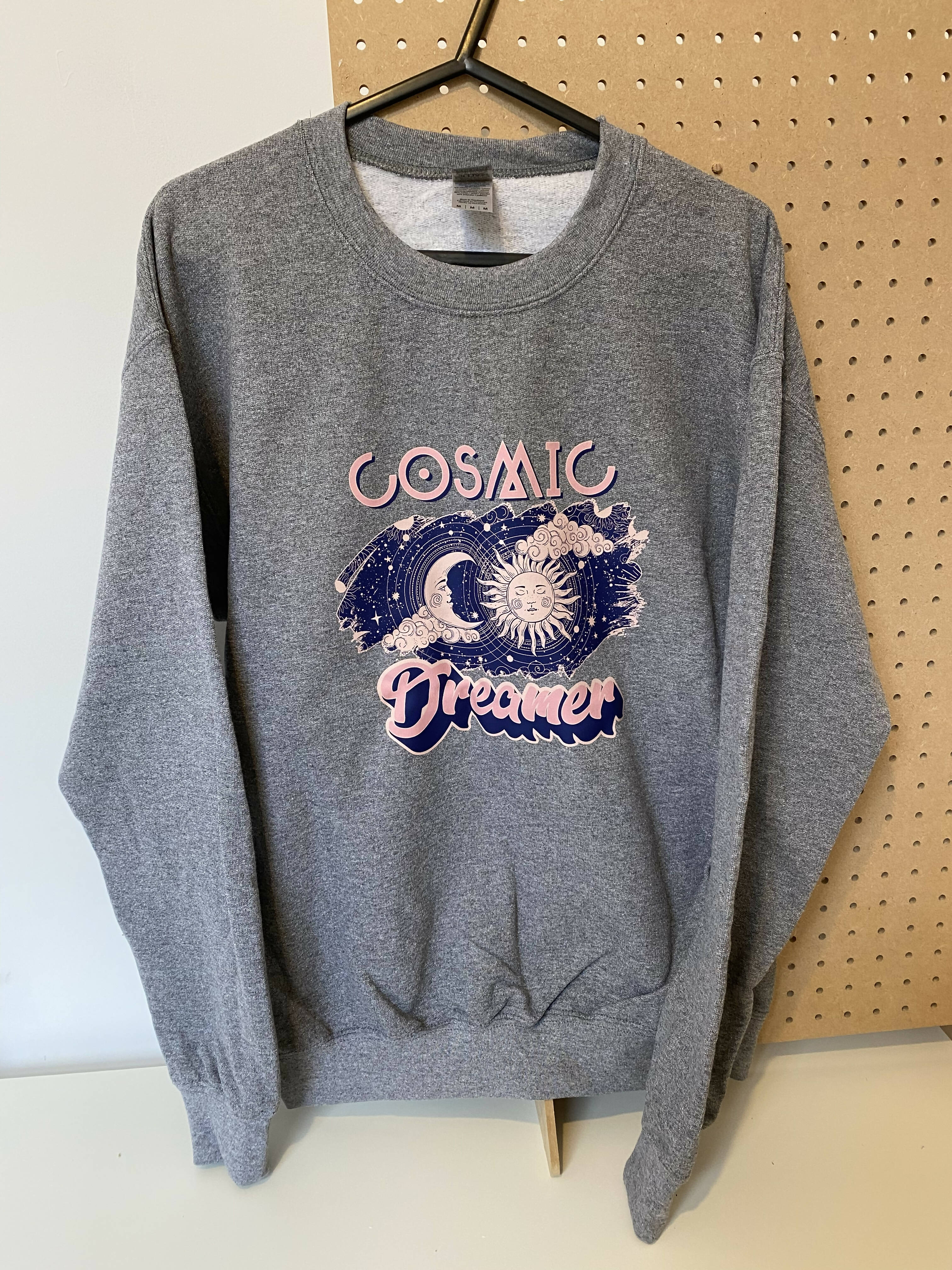 Cosmic dreamer grey sweatshirt