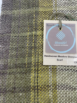 Handwoven Meadow Shimmer Scarf