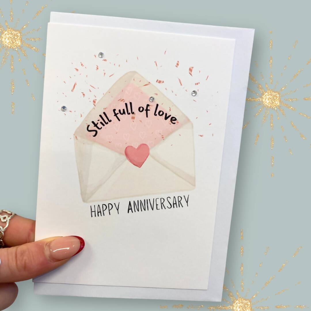 Happy Anniversary Card Envelope