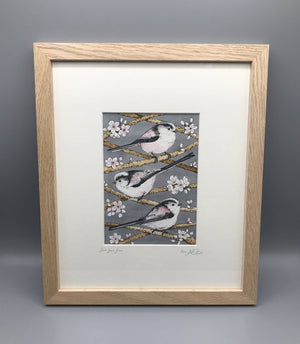 Seee Seee Seee - Limited Edition Giclée print, presented in a solid Oak frame. By Jenny Davies