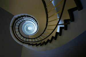 Spiral stairs - card