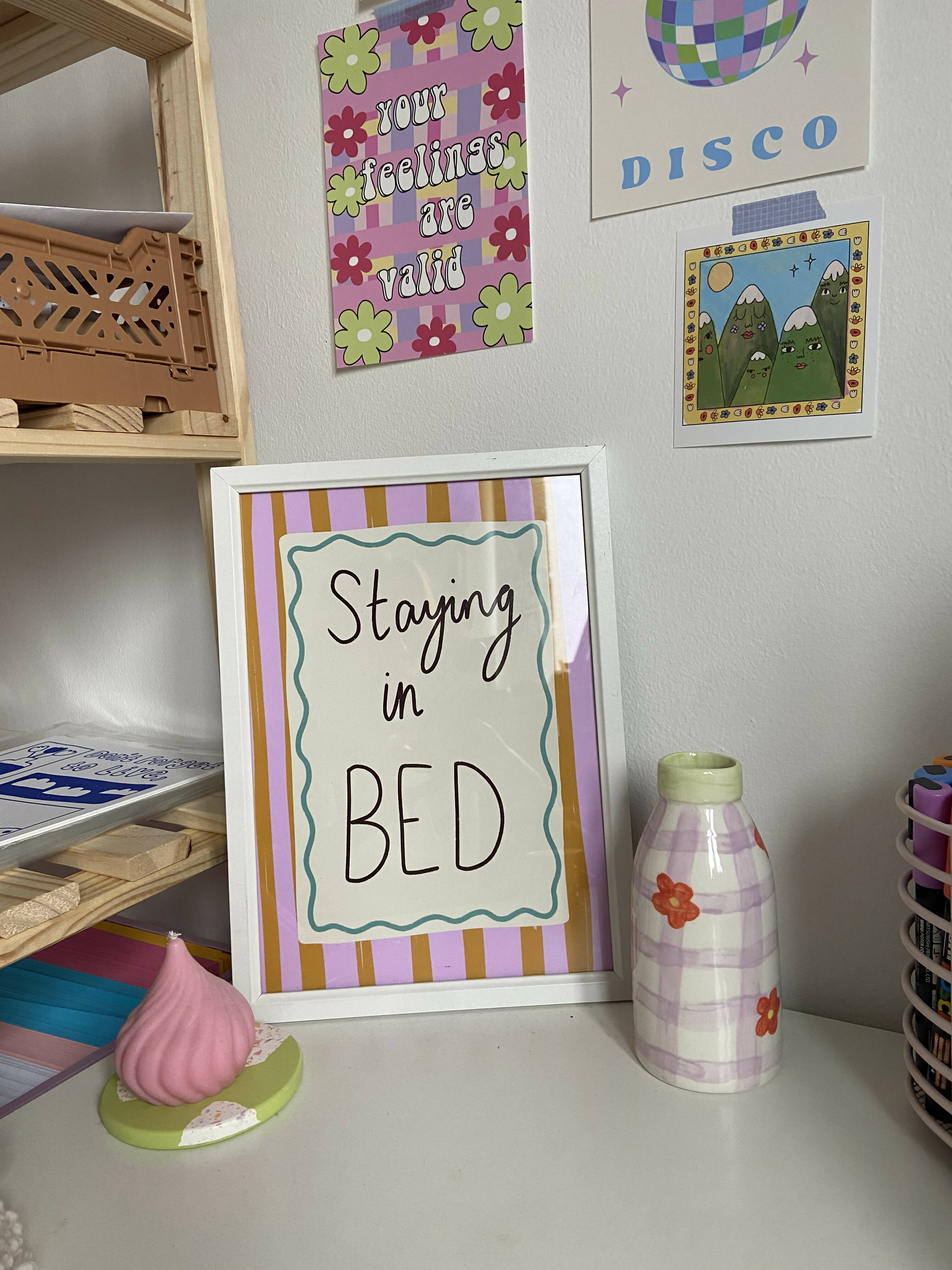 Staying In Bed Print