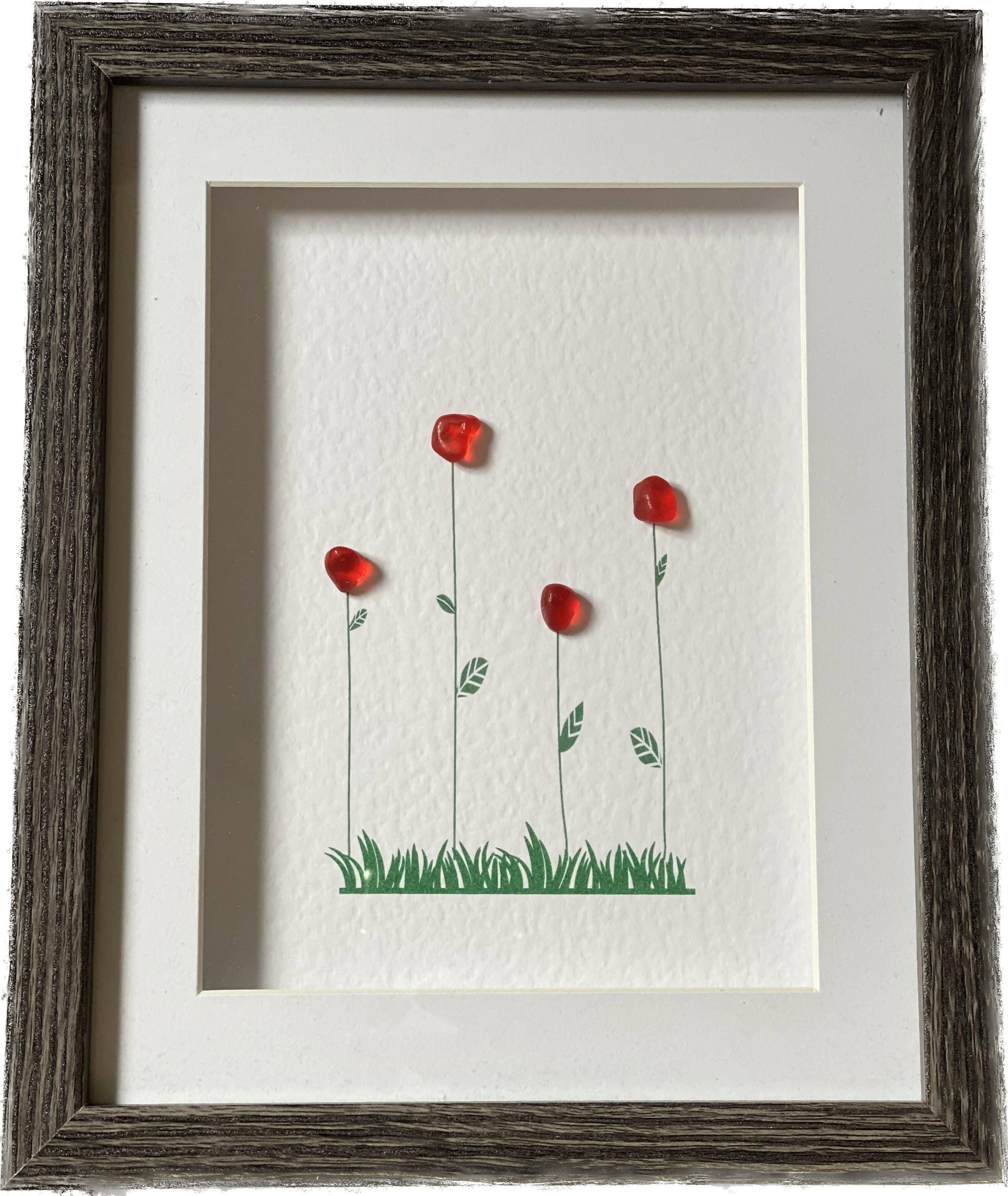 Sea Glass Field of Roses - Medium