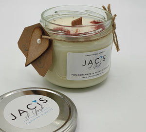 Jacis of York Pomegranate and Vanilla 250ml Jar Candle