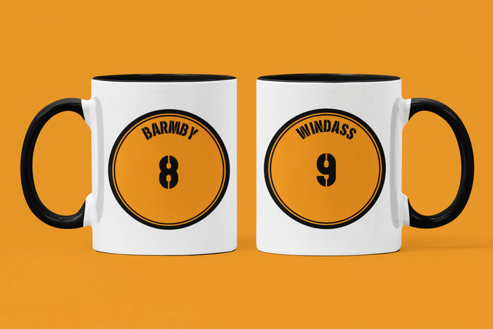 Hull City Barmby & Windass Tactics Disc 11oz Mug