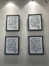 I wish you joy XL handwritten framed poem