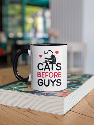 Cats Before Guys Design Art 11oz Mug