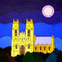 Mounted print - Moon over Minster, Beverley