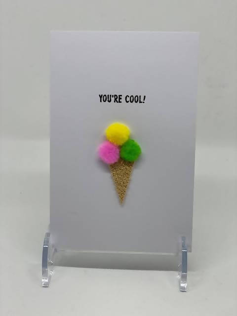 ‘You’re Cool’ - Pom Pom greeting card