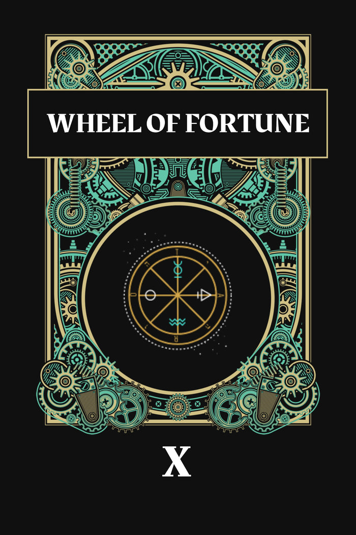 Tarot - Wheel of Fortune Postcard