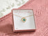 Turquoise Baby’s Breath Medium Heart Necklace Gold Plated