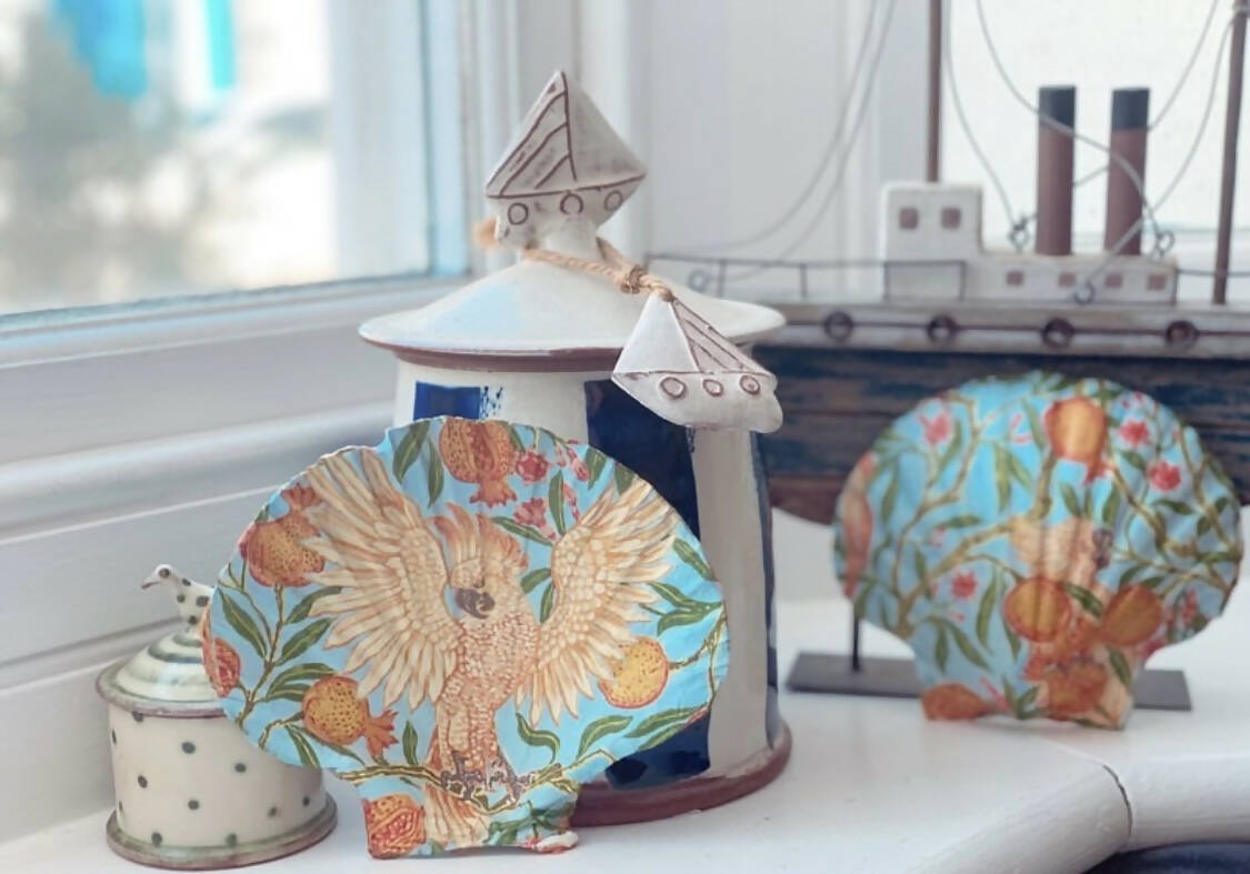 Parrot Scallop | Handcrafted Shell Décor | Art & Soul