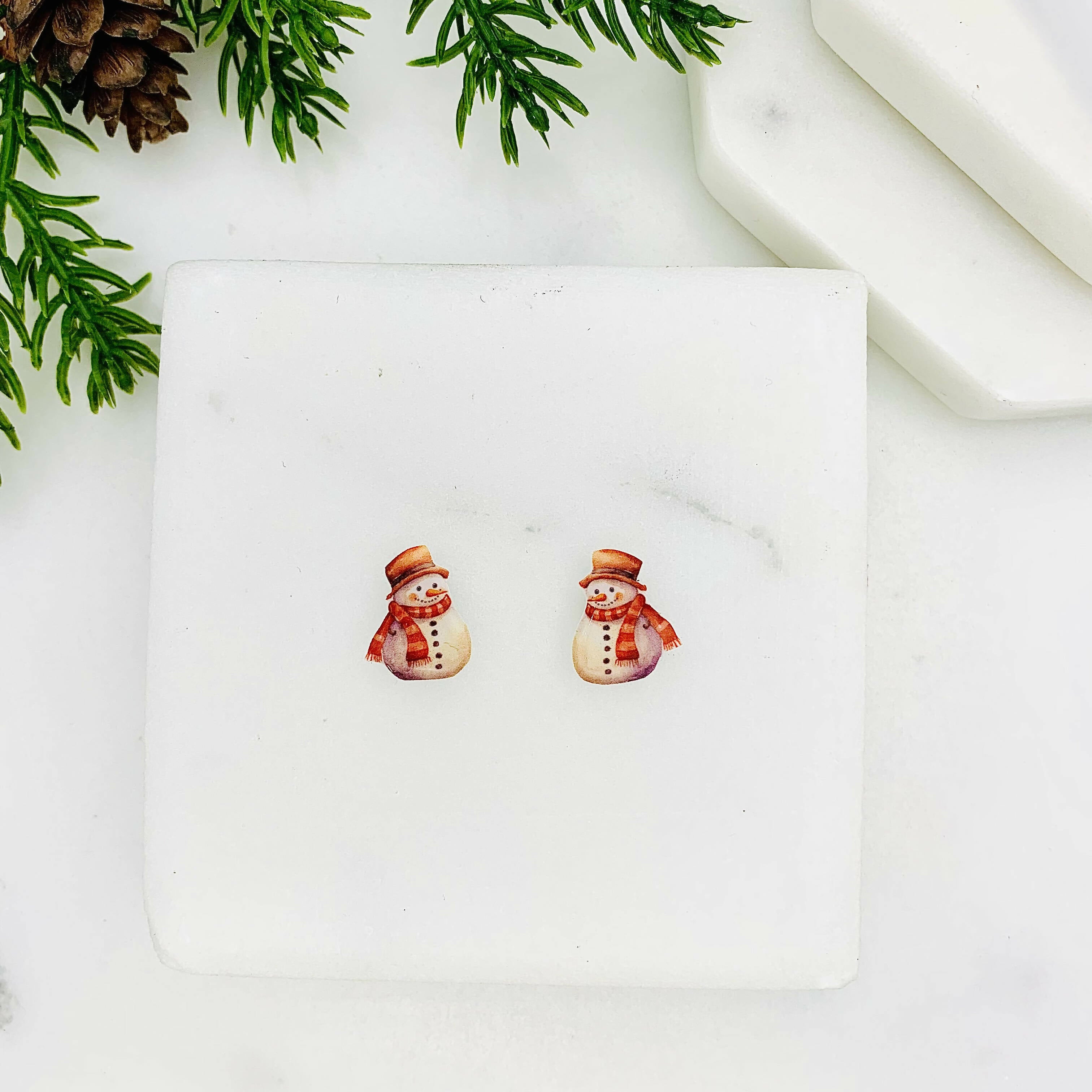 Snowman Stud Earrings