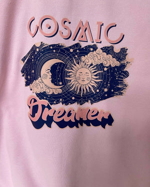 Cosmic dreamer pink sweatshirt