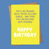 Birthday Greetings Card - Various Designs