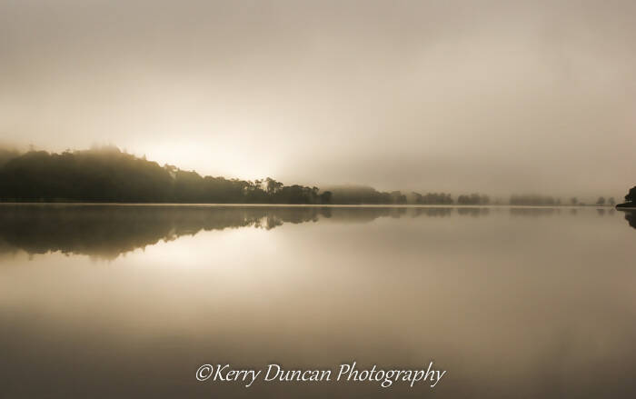 Mist On The Mere - A3 mounted