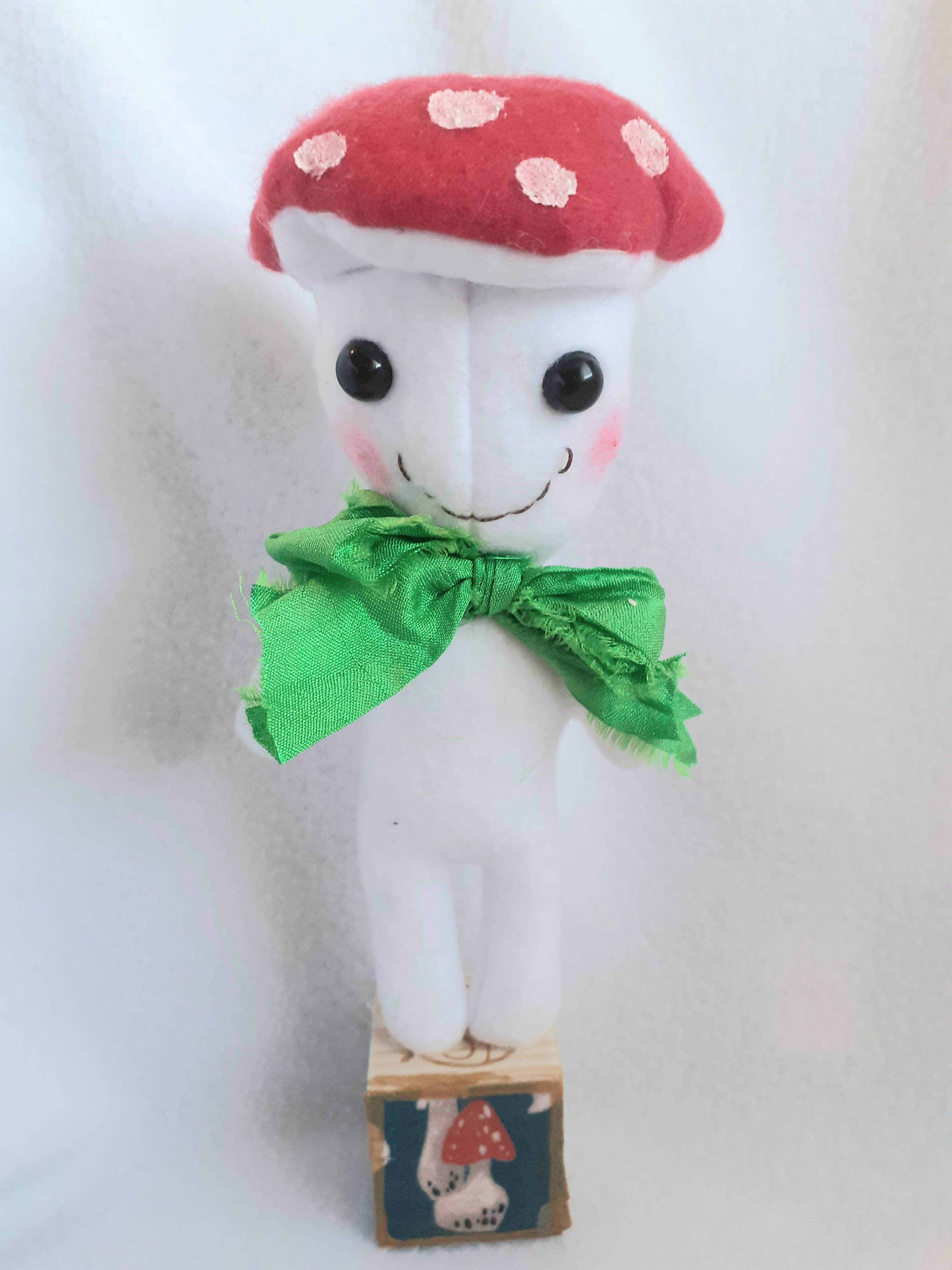 Toadstool With Green Bow