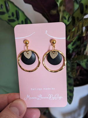 Golden heart - Classic Earrings