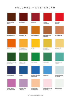 Colours Of Amsterdam Print