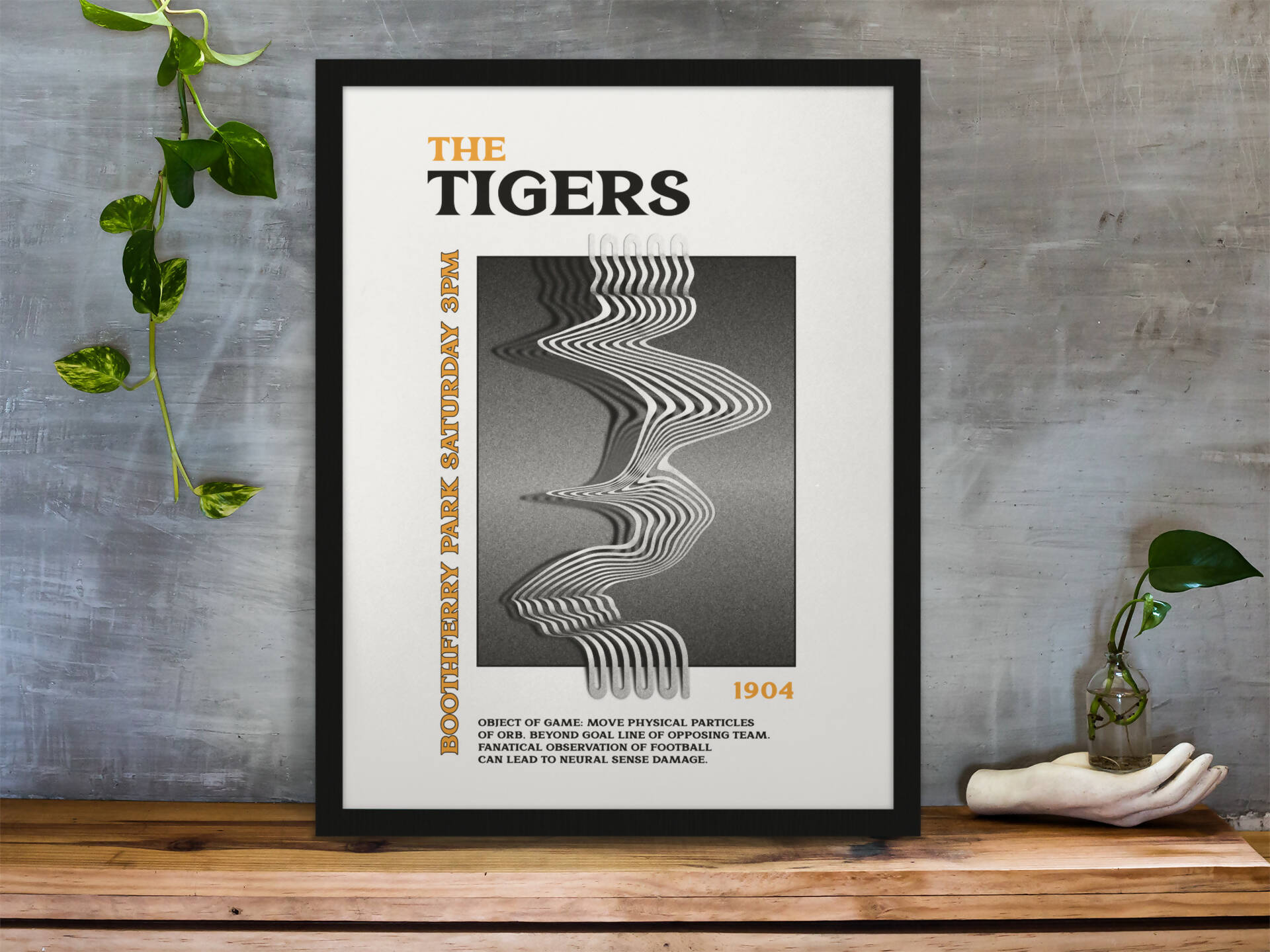 Hull City - Inspired PSYCHEDELIC design - Art Print