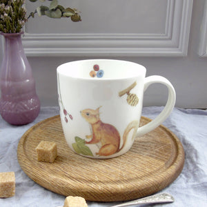 Fine bone china red squirrel mug