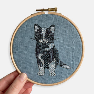 Cat Modern Embroidery Kit