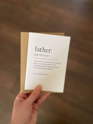 Father Definition card