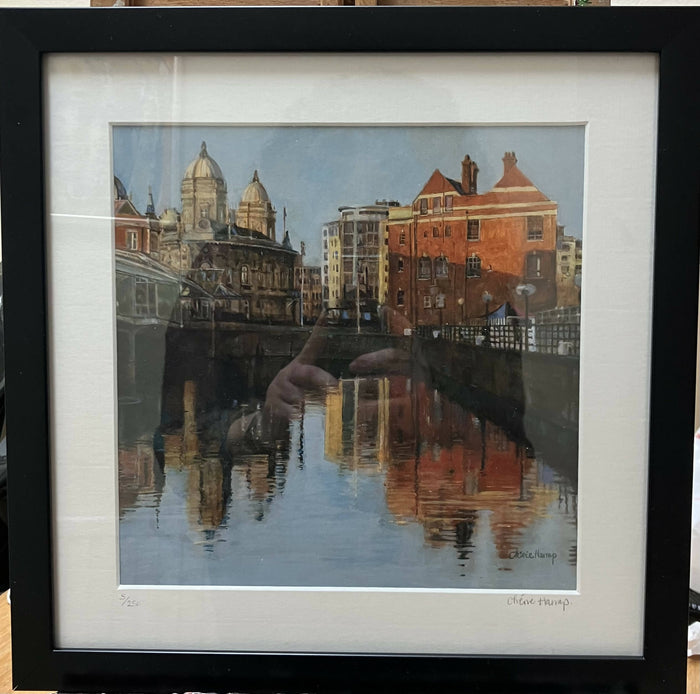 ‘Princes Dock, Hull’. Framed Giclée print