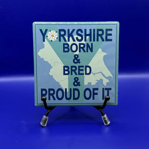Yorkshire Born & Bred Ceramic Coaster
