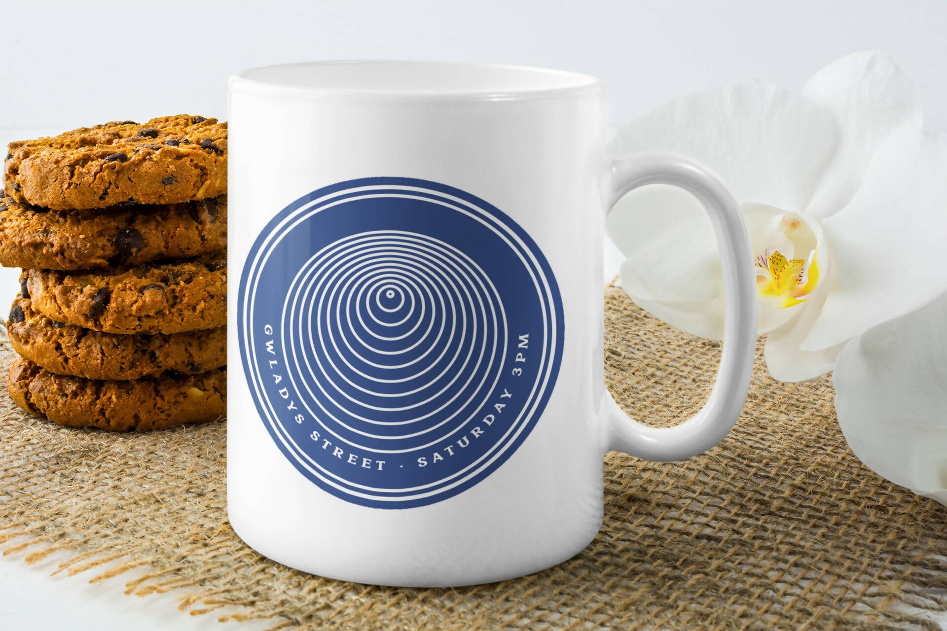 Everton - Inspired Psychedelic Circle Design Mug
