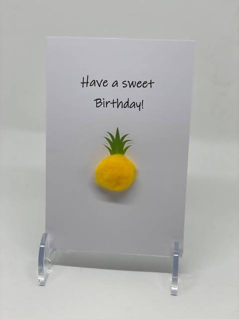 Have a Sweet Birthday - Pom Pom greeting card