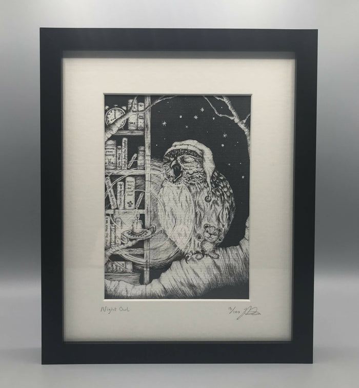 Night Owl - Limited Edition Print by Jenny Davies