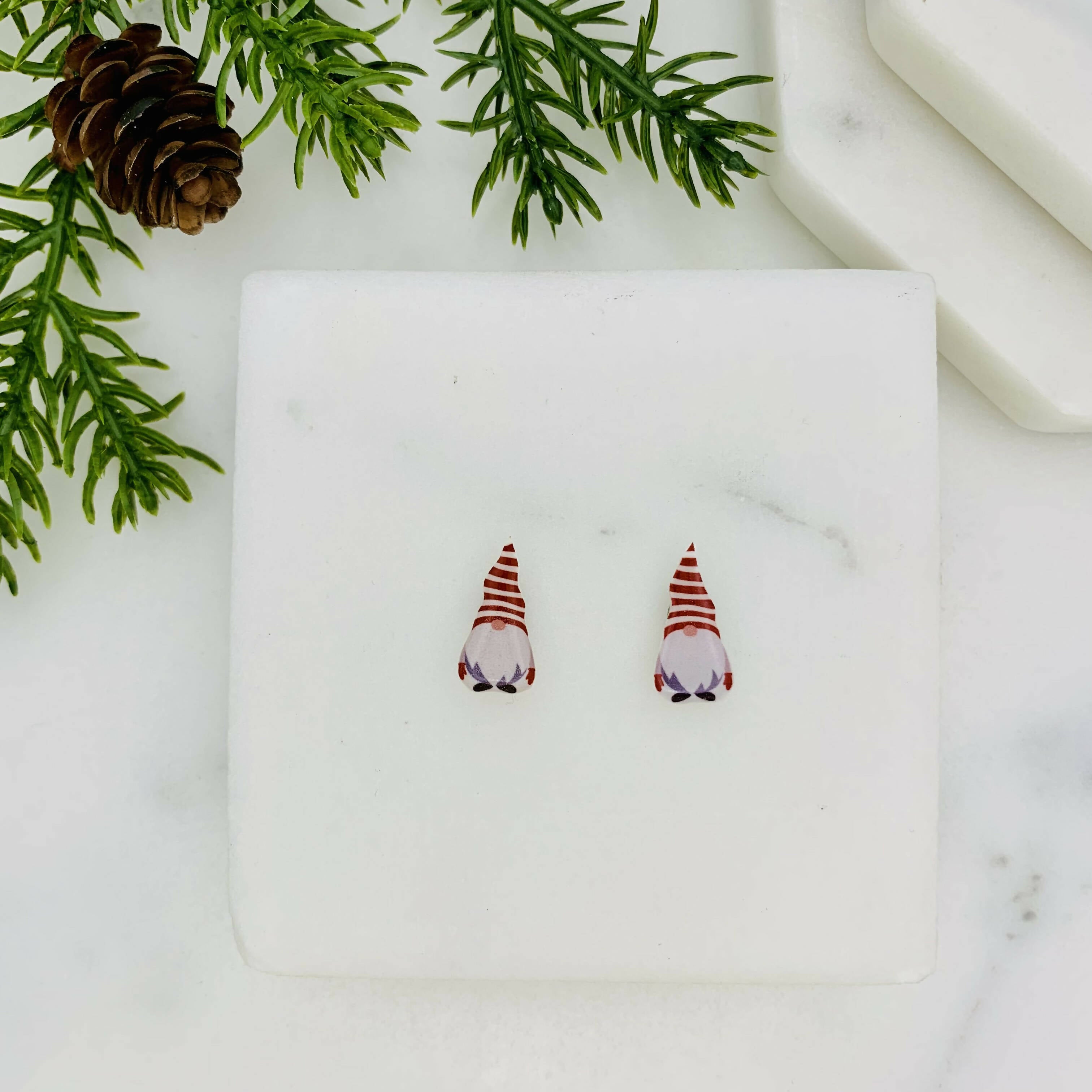 Stripy Gonk Stud Earrings