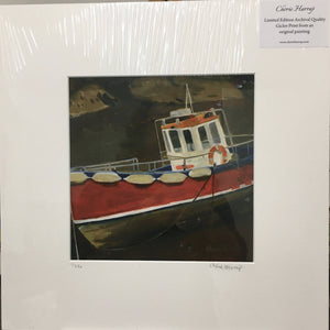 Boat at Staithes (Giclee print)