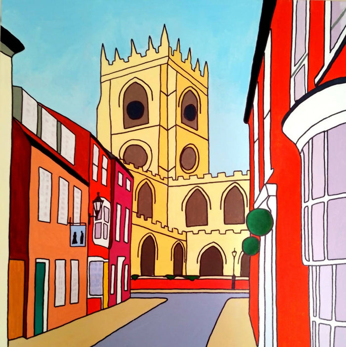 Greetings card - St. Mary's from Ladygate, Beverley