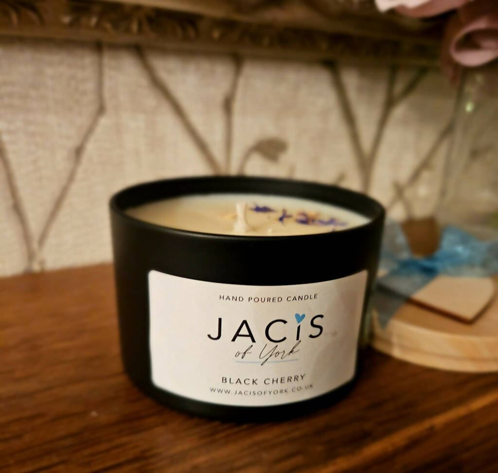 Jacis of York 230ml Scented Botanical Candle - Black Cherry