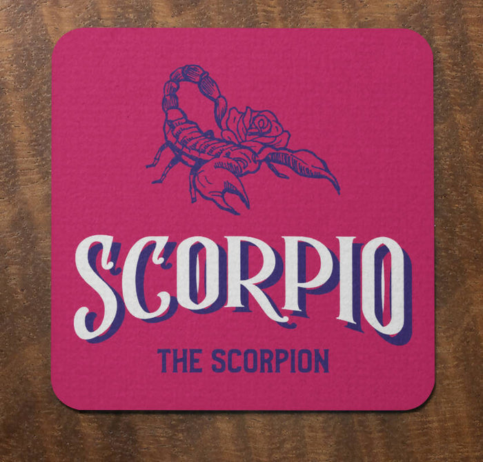 Scorpio Colourful Coaster