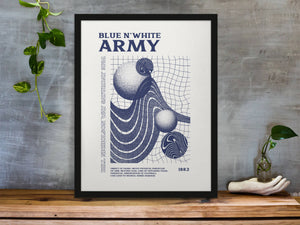 Tottenham Hotspur Inspired Psychedelic Art Print in Team Colours