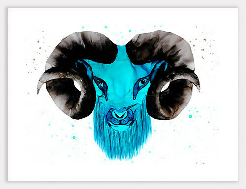 Ram (Darby) Print