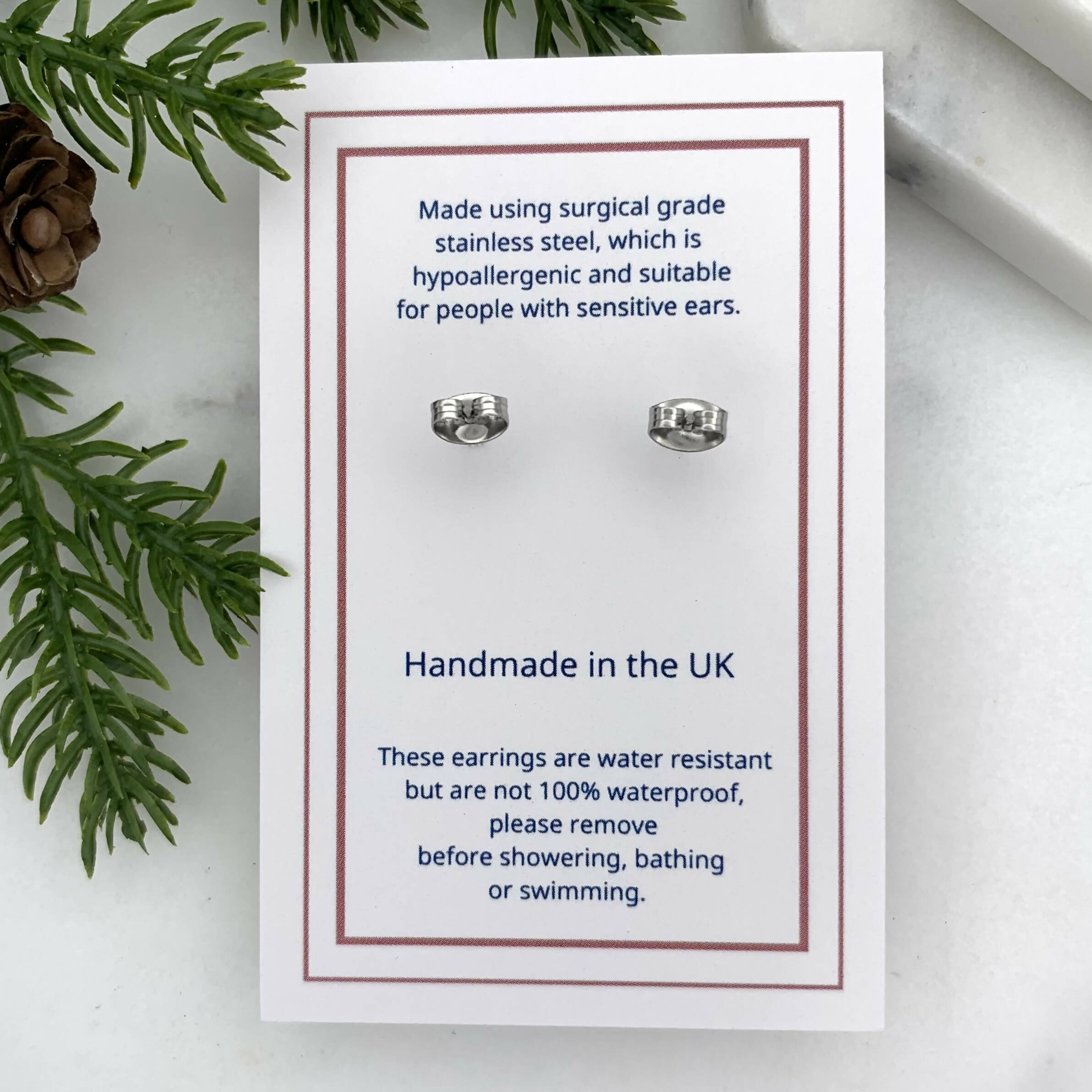 Stegosaurs Dinosaur Stud Earrings